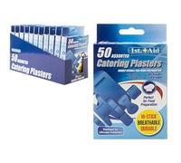 PMS 50 Blue Catering Plasters Latex Free Breathable Flexible Finger Knuckle Plasters