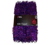 PMS 50FT X 2" PURPLE TINSEL W/WRAP AROUND PVC COATED CARD