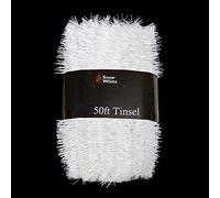 PMS 50FT X 2" WHITE TINSEL W/WRAP AROUND PVC COATED CARD