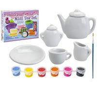 PMS 535019 Tea Set | Mini | 20 Pieces with Paint Accessory, Multicolor
