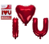 PMS 737058 Hanging Love You | 40cm, Black, Pack of 3 Balloon Accessories
