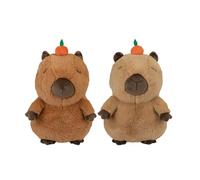 PMS Adorable 12" Capybara Soft Plush With Fruit On Head