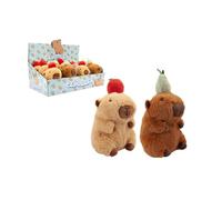 PMS Adorable 14Cm Capybara With Fruit Cuddly Plush Toy Assorted Colour