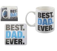 PMS Best Dad Ever Mug and Coaster Set - Father's Day Gift