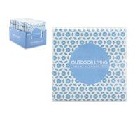 PMS Blue & White Mosaic Design Napkins, 33 cm. (20-Pack) - Premium Quality 3-Ply Napkins, Eye-Catching Modern Design for Unforgettable Events & Celebrations