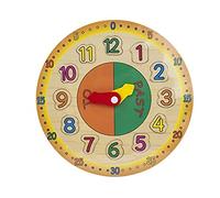 PMS CHILDREN WOODEN LEARNING CLOCK 28CM