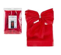 PMS Christmas DIY Organza Door Bow with Diamante Middle - Red