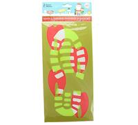 PMS Christmas Santa & Reindeer Footprint Stencil Set Christmas Eve Festive Fun Accessory