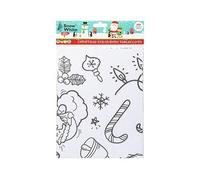 PMS Colour Your Own Christmas Tablecloth - Christmas Stocking Filler - Create Your Own Design - Novelty Gift for Christmas - Stocking Filler - Children's Kraft Christmas Set
