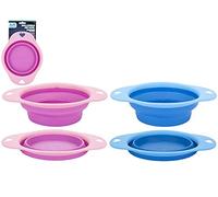 PMS Dog collapsible food bowl (blue) cat travel portable camping walking