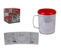 PMS Elves Behaving Badly Colour Your Own Cup - Christmas Stocking Filler - Create Your Own Design - Novelty Gift for Christmas - Secret Santa Gift