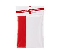 PMS England Plastic Table Cover 180cm x 120cm - Disposable St George's Flag Tablecloth for Football Parties, England Celebrations, World Cup & Match Day Events