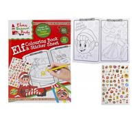 PMS Extra Large Christmas Elf Colouring Book With Sticker Sheet