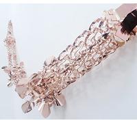 PMS Extra Large Rose Gold Chirstmas Foil Garland Decoration - Square Patterned Shape