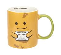PMS Feel Good Potato Mug - 12oz Classic Stoneware Coffee Cup with Motivational Message - Fun Gift for Birthdays, Positivity & Gifting