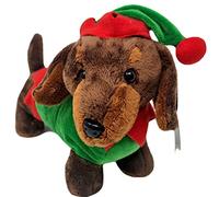 PMS Festive Plush Sausage Dog Elf 12"