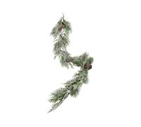 PMS Frosted Pine & Pinecone Garland 72" - 6ft Christmas Garland with Snow Effect and Natural Pine Cones - Traditional Festive Decoration for Mantelpieces, Stairs, and Displays