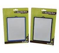 PMS GLASS UTILITY MIRROR 12x17CM WITH STAND IN BLISTER CARD