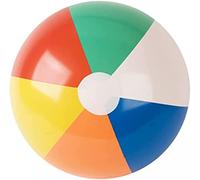 PMS Inflatable Multi-Coloured Shiny Beach Ball - 20 Inch Inflatable Toys for Children and Toddlers