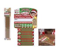 PMS KD11462 Naughty Elf Christmas Countdown Scratch Off Good Calendar Kids Novelty Advent