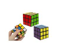 PMS Laser Design Magic Cube Family Fun Puzzle Challenge Assorted Design PMS Multicolor