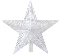 PMS LED Light Up Tree Top Star Christmas Tree Decoration Battery Operated Warm White Xmas Festive