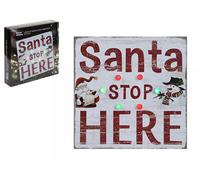 PMS Light Up Christmas Santa Stop Here Hollywood Sign