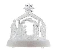 PMS LIGHT UP SINGING ACRYLIC NATIVITY IN COLOUR TRY ME BOX