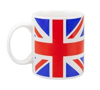 PMS Luxury Union Jack 310 ml Mug Tea Coffee Coronation Gift, British Flag Novelty Cup,Great Britain United Kingdom UK England, British Flag Red White Blue, idea gift for Men & Women
