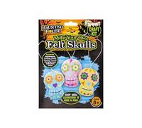 PMS Make Your Own Multicolor Felt Skull Decorations Craft Kit (1 Set) - Fun DIY Activity, Perfect for Family Fun, Halloween, Dia de Los Muertos Celebrations, & Gift