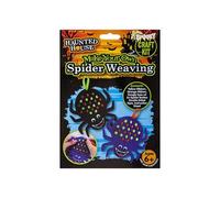 PMS Make Your Own Yellow & Orange Spider Weaving Craft Kit (1 Set) - Fun & Easy DIY Art Project, Perfect for Halloween, Home Decor & Kids Parties
