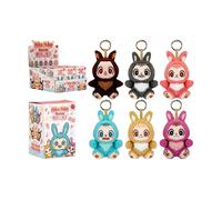 PMS Mochi Pop 12Cm Henhao Bunny Themed Keyring Plush PMS Multicolor