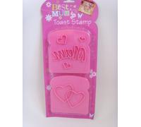 PMS MUM/BEST MUM TOAST STAMP IN BLISTER CARD- PINK STAMPS