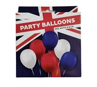 PMS Pack Of 18 Union Jack Balloons Red White Blue Queens Jubilee Celebration Party Balloons