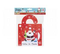 PMS Pack Of 2 Pieces Christmas Santa Stop Here Set With Suction Hook
