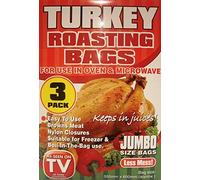PMS PACK OF 3 SUPER TURKEY SIZE ROASTING BAGS W/3PC TIES
