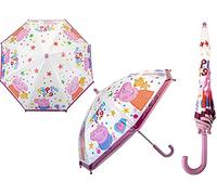 PMS Peppa Umbrella Kids Childrens Brolly POE Pink & White Dome Umbrella