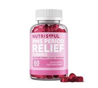 PMS Period Relief Gummies | Supplement for Women | 2000mg Magnesium with Vitamins B6, E, D3 & Dong Quai | 60 Non-GMO, Vegan, Gluten Free Capsules with Chasteberry Extract | Natural Ingredients
