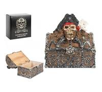 PMS Pirate Skull Treasure Chest Jewellery Box PMS Multicolor
