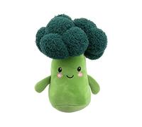 PMS Plush Softlings Broccoli Toy - 16cm Soft Plush Broccoli with Smiley Face & Textured Top - Cute Stuffed Vegetable Toy for Kids, Toddlers & Collectors