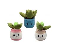 PMS Potted Plant Cuddly Plush 20Cm Toy Assortment One Supplied PMS Multicolor