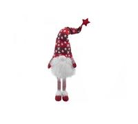 PMS Red Sitting Christmas Gonk Dangle Leg 22Inch Gnome Decorative Home Plush Figure