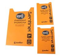PMS SENTINEL RFID PASSPORT AND 2x CREDIT CARD PROTECTORS
