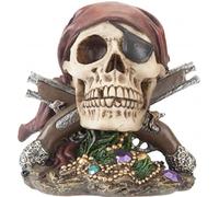 PMS Skull Pirate Figure With Crossed Pistols