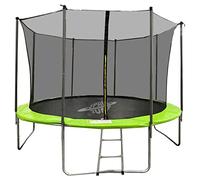 PMS Space Jump - 12Ft Trampoline With Enclosure, Safety Net, Great Outdoor Summer Fun for Kids, Includes A Ladder, Keep Fit and Active, Perfect Birthday, Inner Net