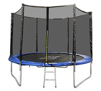 PMS Space Jump - 12Ft Trampoline With Enclosure, Safety Net, Great Outdoor Summer Fun for Kids, Includes A Ladder, Keep Fit and Active