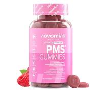 PMS Supplements - 60 Gummies for Premenstrual Syndrome - Gluten Free - Vegan - Hormonal Imbalance with Chaste, Vitamin B6, D2, Magnesium and Probiotics - for Energy - Novomins