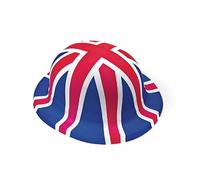 PMS Union Jack Design Bowler Hat,Red, White Blue,L