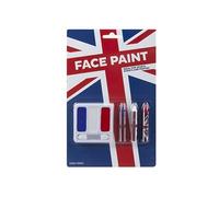 PMS Union Jack Face Paint & Crayons Red White & Blue Queens Jubilee Fancy Dress Party