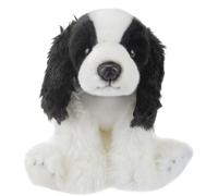 VFM - Cocker Spaniel Dog Plush 30cm Soft Toy (White & Black) Super Fluffy Luxury Lifelike Stuffed Animal Teddy Gosh Designs - Natural World Collection